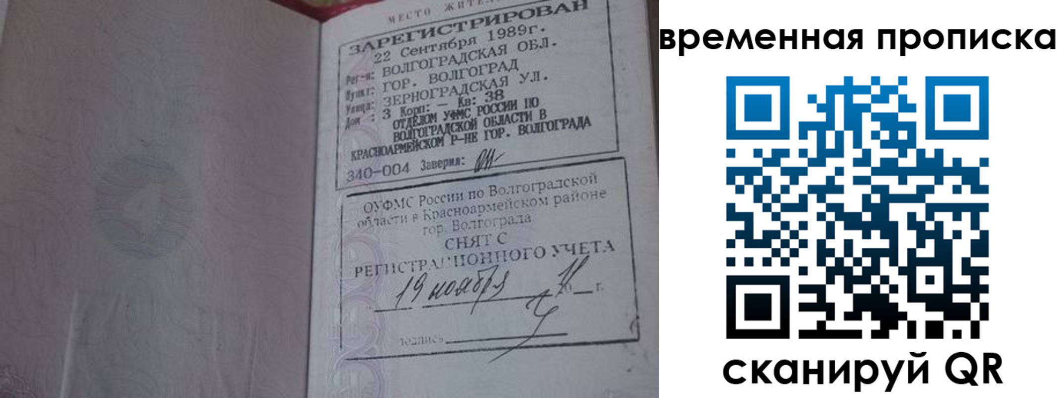 прописка законно в Камешково